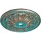Ekena Millwork Flagstone Ceiling Medallion (Canopies up to 3 7/8"), 30"OD x 3 7/8"ID x 3 1/4"P, Copper Green Patina CM30FLCGS - alternate 2